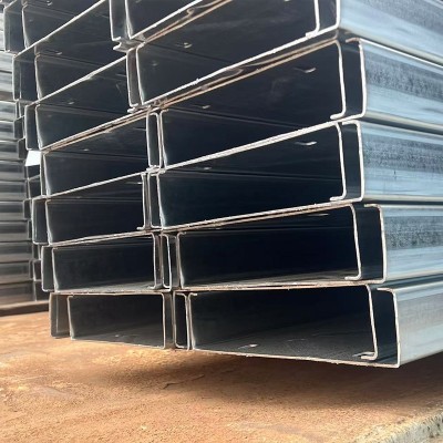 镀锌c型钢q235b光伏支架锌铝镁热镀锌支架配件一站式光伏工程型钢图5