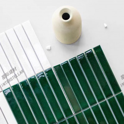 冰裂纹长条马赛克瓷砖卫生间浴室背景墙吧台阳台墙砖图4