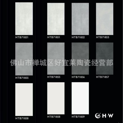 微水泥柔光瓷砖750x1500MM客厅地砖纯色灰色厨房卫生间地板砖