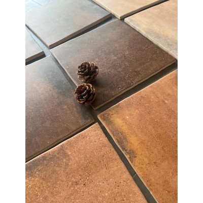 美拉德棕色瓷砖美式乡村田园风陶土红色别墅民宿客厅花园仿古地砖图4