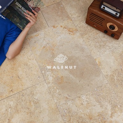 天然莱姆洞石石材复古风民宿咖啡厅花园浴室户外字母地砖墙砖瓷砖