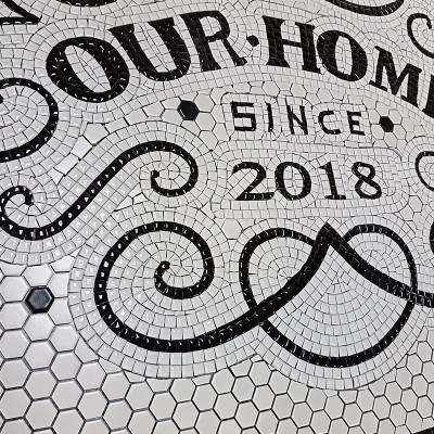 陶瓷碎拼地面拼花马赛克小颗粒瓷砖过道拼图剪切画防滑砖磁砖图4