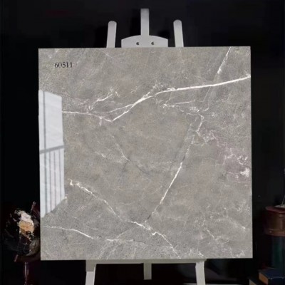 定制600×600通体大理石瓷砖工程室内装修用耐碱防滑抛釉瓷砖图2
