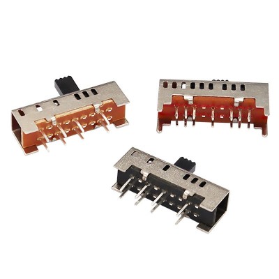 6档拨动开关SS23H06双排8脚立式滑动开关 电热毯电暖器竖拨开关图5