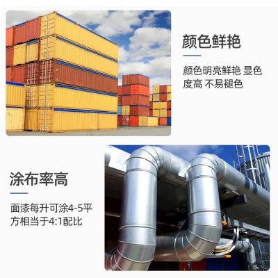 定制钢结构氟碳漆 耐酸碱重防腐油漆 户外栏杆机械金属防锈氟碳漆图4