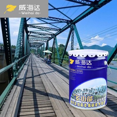 批发氟碳面漆工程桥梁金属铁艺防锈油漆户外清漆工业钢结构氟碳漆图2