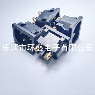 ac电源插座螺丝脚ac043脚电源座ac座母座品字型嵌入式防触电铜芯图3