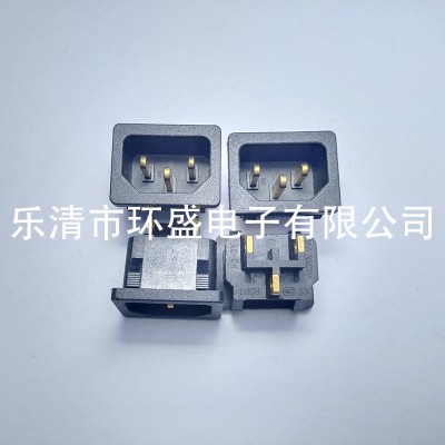 ac电源插座螺丝脚ac043脚电源座ac座母座品字型嵌入式防触电铜芯图4