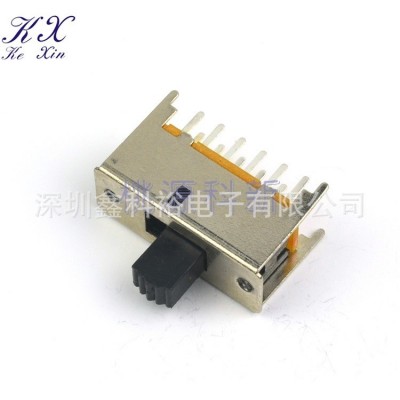 厂家直供SS42F11双排立式12脚2档3档 攻牙多档拨动电 源控制开关图2