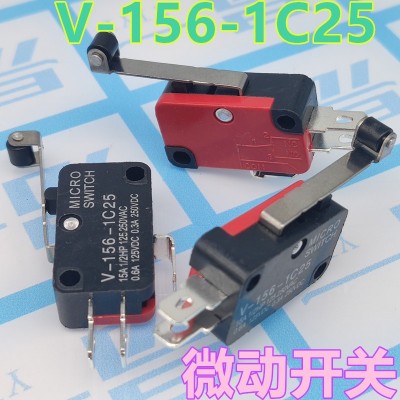 行程开关V-153-1C25 按键限位开关自复位带长柄 微动开关图5