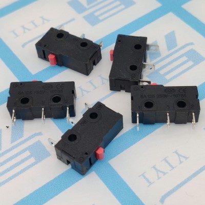 微动开关3脚 无长柄 行程开关KW11-B 3P 铜点 轻触 外扣 触点开关图2