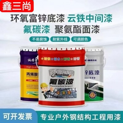 厂家直供环氧富锌底漆钢结构桥梁厂房工业防腐油漆耐酸碱防腐涂料图2