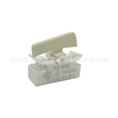 螺丝孔固定43.409白色PSE认证BJB刀形头盖台灯开关 船型灯具开关图3