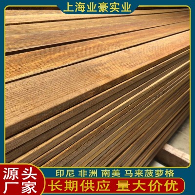 四川厂家南美柚木原木南美菠萝格木材户外园林景观耐腐蚀实木木板图3