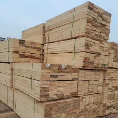 建筑木方外贸跨境多规格松木实木条木方白松厂家实心环保建材原木