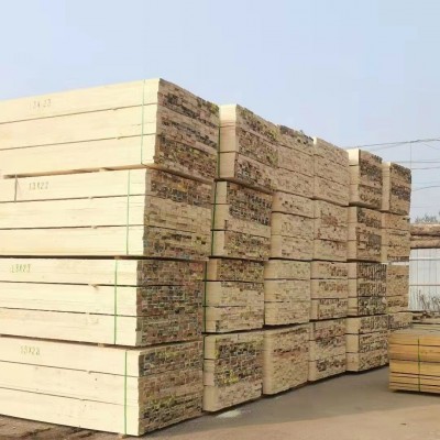 建筑木方外贸跨境多规格松木实木条木方白松厂家实心环保建材原木图4