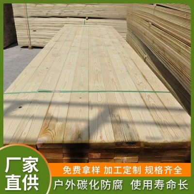 户外防腐木板批发景区民宿防腐木栈道樟子松实木板木屋别墅防腐木