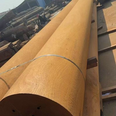 巴新菠萝格圆柱金刚柱菠萝格竹木椅条实木防腐木木条木板防腐木图5