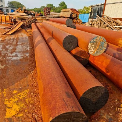 巴新菠萝格圆柱金刚柱菠萝格竹木椅条实木防腐木木条木板防腐木图3