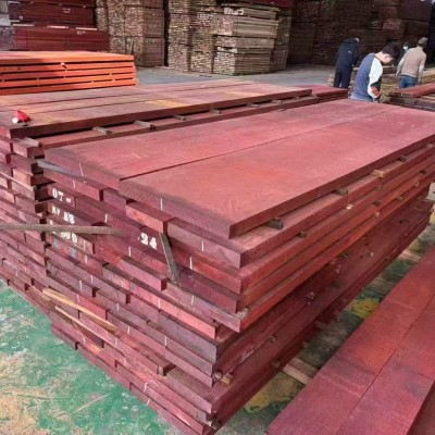 厂家供应 红花梨木板家具材红花梨 桌面台面楼梯踏板原木板材图2