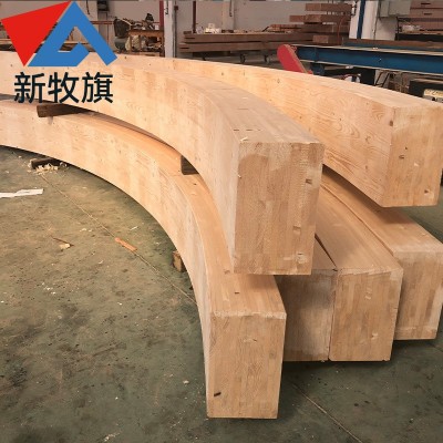 厂家供应 花旗松胶合木TCT32弧形胶合梁CLT拼接大板圆木图2