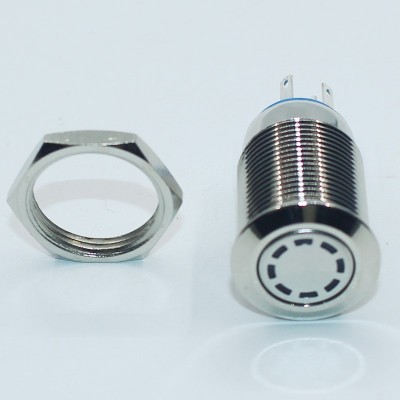 16MM平头一开一关自锁开关 带LED绿灯点动开关金属按钮开关图4