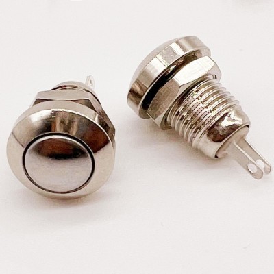 8MM金属按钮开关 防水自复位 圆形 超小型微型按钮 启动按钮 常开图2