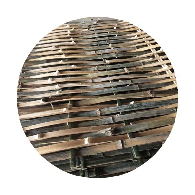 竹篱笆栅栏围栏户外花园防腐护栏阳台竹子装饰院子隔断围墙碳化竹图5