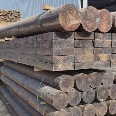 实木碳化木葡萄架防腐木葡萄架子木地板防腐木户外露台碳化木板图4