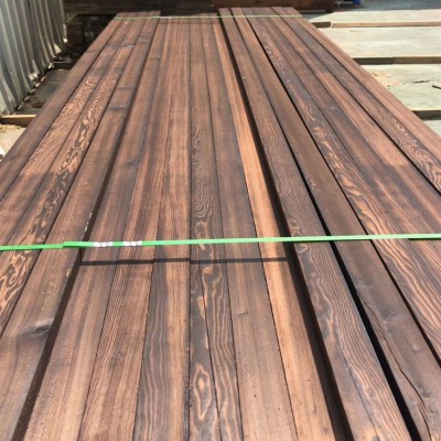 实木碳化木葡萄架防腐木葡萄架子木地板防腐木户外露台碳化木板图2