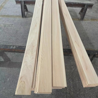 桧木无节材实木板材日本桧木扣板桑拿板无结桧木拼板桧木料理台图2