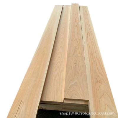 桧木无节材实木板材日本桧木扣板桑拿板无结桧木拼板桧木料理台图5