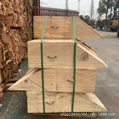 实木建筑木方 硬木三角木 大规格工程垫木 花旗松 铁杉辐射松批发图2