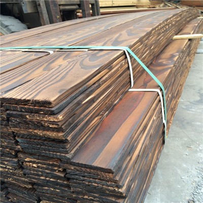 批发樟子松防腐木碳化木庭院阳台实木地板坐凳栏杆户外墙板木栈道图4