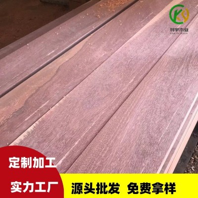 批发非洲菠萝格塔利红铁木红花梨板材实木圆柱原木古建筑木头材料
