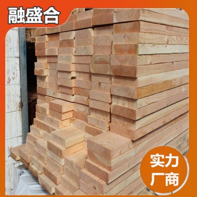 现货建筑木方松无节材 抛光松木板材 防腐南方松板材工程木方古建图2