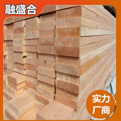 现货建筑木方松无节材 抛光松木板材 防腐南方松板材工程木方古建图3