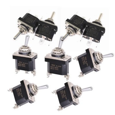 防水钮子开关12MM自复位2/3脚2档3档农机开关KL-D101/123摇臂开关图5