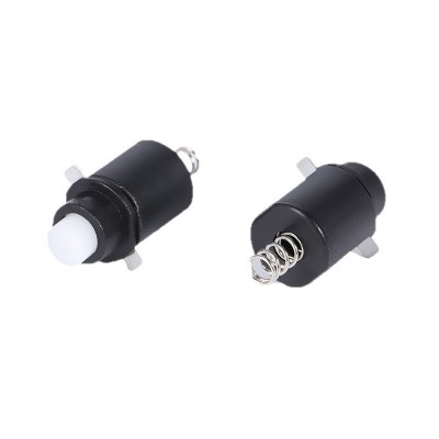 厂家供应圆形按钮开关2脚圆形自锁开关弹簧手电筒开关按键图3
