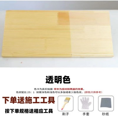 木耐尔透明清漆油漆防腐木耐候高光蜡油实木户外木器漆防水油性图3