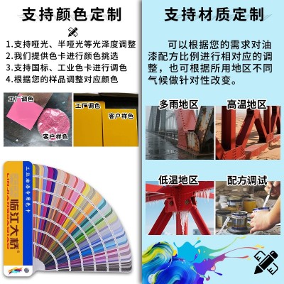 金属氟碳漆底面合一户外涂层钢结构哑光耐酸碱外墙喷涂防腐 防锈漆图4