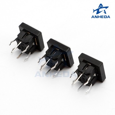 方头带灯轻触开关 KFC-A0644-2-8.2H立式6脚直插带灯按键开关图4