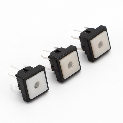 方头带灯轻触开关 KFC-A0644-2-8.2H立式6脚直插带灯按键开关图5