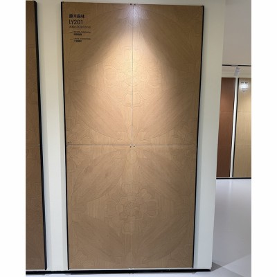 法式风复古艺术木纹砖 精雕木纹拼花木地板卧室厨房瓷砖地板砖图5