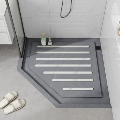 防滑岩板淋浴板卫生间浴室大理石板下沉防滑石材淋浴房洗澡间踏板图2