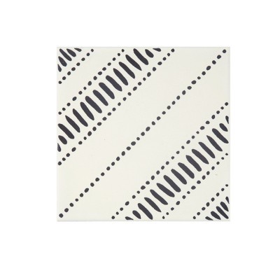 法式奶油风卫生间瓷砖复古手绘线条花砖厨房阳台格子防滑地砖图4