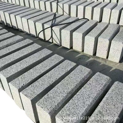 定制灰麻地砖芝麻灰荔枝面花岗岩广场砖火烧板芝麻灰石材厂家图3