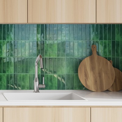 欧美批发仿瓷砖自粘3d立体滴胶墙贴厨房贴纸卫生间防水瓷砖贴墙纸图4