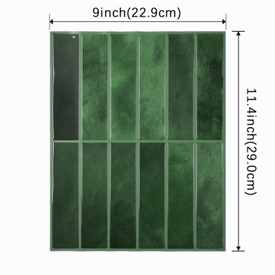 马赛克3D立体水晶滴胶墙贴自粘墙纸卫生间贴纸厨房防油耐高温瓷砖图3