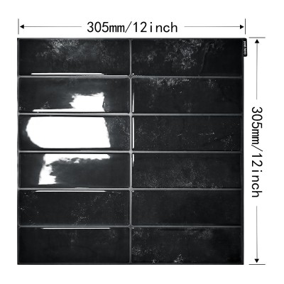 自粘瓷砖贴3D立体墙贴欧美澳日本跨境滴胶墙贴厨房浴室防水贴纸图2